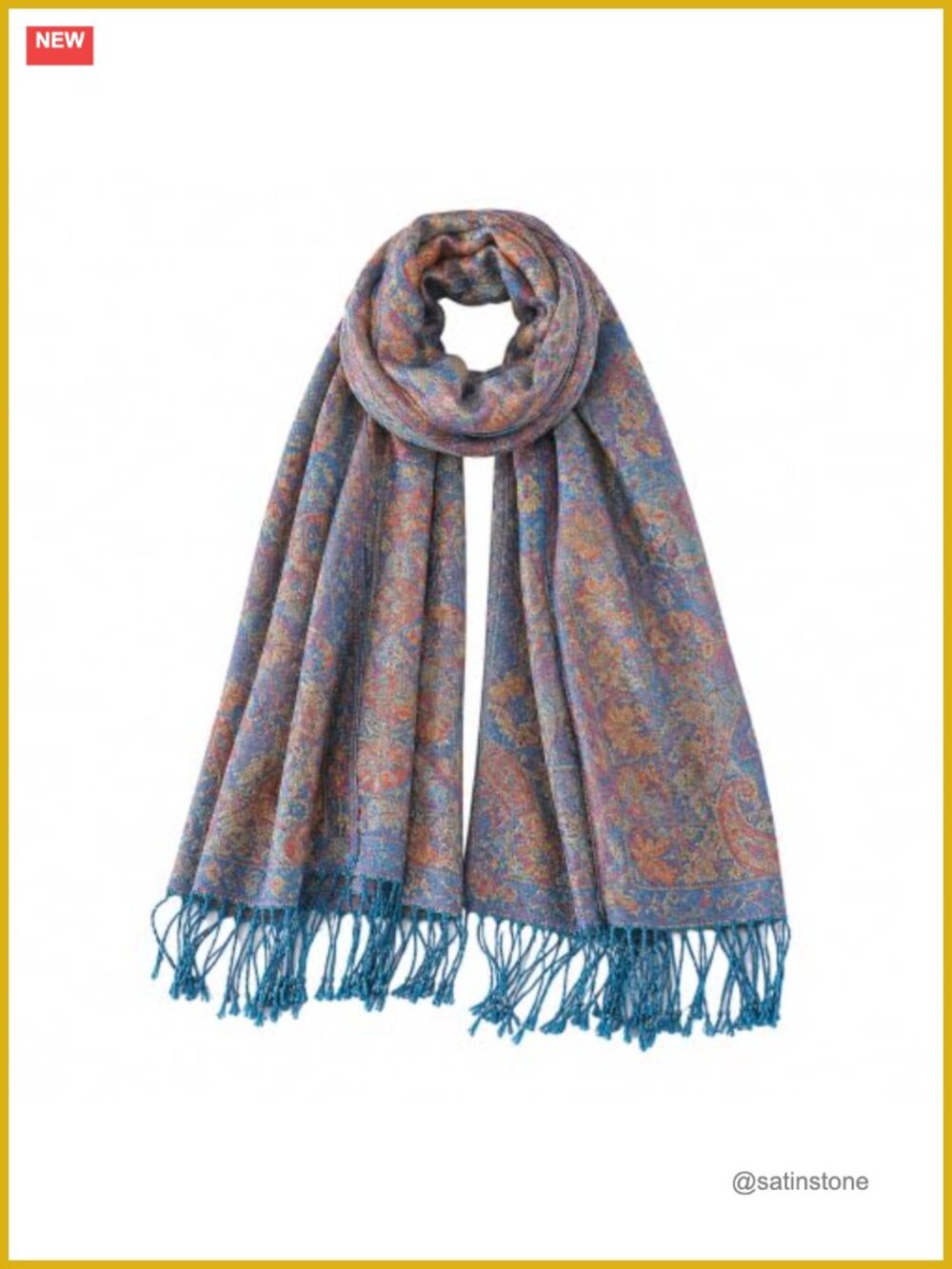 Women's Polyester Pashmina Shawl Wrap Scarf Lightweight Travel Layer